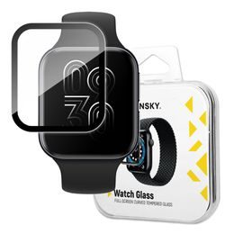 Wozinsky Watch Glass hibrid üveg, Oppo Watch 41 mm, fekete