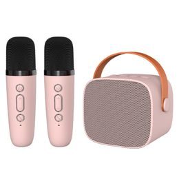 Blavec WS-07 Přenosný karaoke set se 2 mikrofony, 5 W, růžový