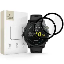 Tech-Protect Glass Flex+, Garmin Forerunner 255 / 255 Music, črna, 2 kosa