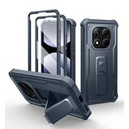 Dexnor 360 Kickstand Hülle Xiaomi Redmi Note 14 Pro 5G / Poco X7, blau