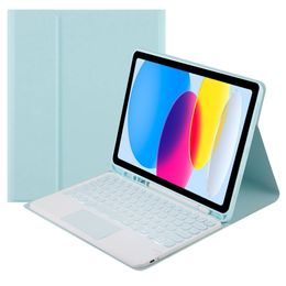 Etui s tipkovnico in sledilno ploščico za Apple iPad 10.9 2022, moder