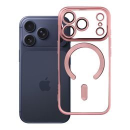 iPhone 17 Pro / 18 Pro dėklas – Electro Mag Cover MagSafe – rožinio aukso