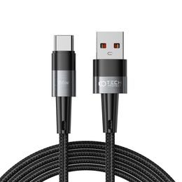 Tech-Protect UltraBoost USB-C kabel, 66W / 6A, 2 m, sivi