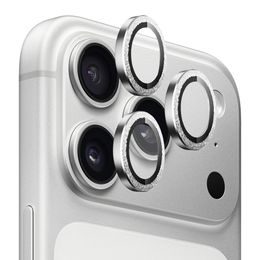 Blueo Original Metal Frame protecție sticlă pentru camera foto, iPhone 17 Pro / 17 Pro Max, diamant argintiu