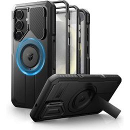 Dexnor MagSafe 360 Kickstand Camprotector калъф Samsung Galaxy S25 Plus, черен