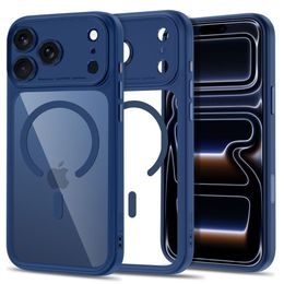 Tech-Protect MagPeak MagSafe CC, iPhone 17 Pro / 18 Pro, tmavě modrý / průhledný