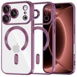 iPhone 17 Pro Max / 18 Pro Max ümbris – Techsuit Luxury Crystal MagSafe – punane