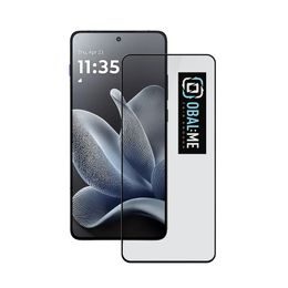 OBAL:ME Screenprotector - 5D Gehard glas - voor Motorola Edge 70 - Zwart