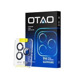 OTAO Sapphire kameralencsevédő üveg, iPhone 14 / 14 Plus, kék