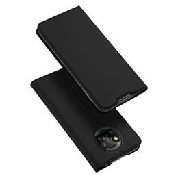 Dux Ducis Skin Leather case, knížkové pouzdro, Xiaomi Redmi 9T / Poco M3, černé