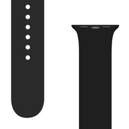 Szilikon szíj APS Apple Watch 2 / 3 / 4 / 5 / 6 / 7 / 8 / SE (38, 40, 41 mm), fekete