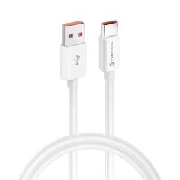 Forcell USB-A-USB-C kábel, QC4.0, 3A/20V, 60W, C336, 1 m, fehér