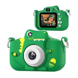 Digitální fotoaparát pro děti, zelený dinosaurus