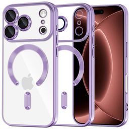 iPhone 17 Pro Max / 18 Pro Max ümbris – Techsuit Luxury Crystal MagSafe – lilla