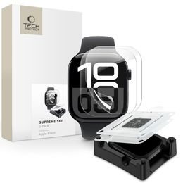 Tech-Protect Supreme set, Hydrogelová fólie, Apple Watch 10, 46 mm, 2 kusy