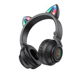 Borofone BO18 Cat Ear Bluetooth slušalice, crne