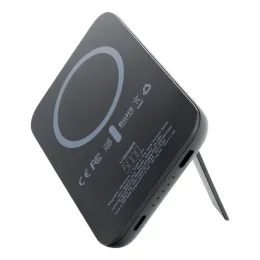 Veger MagOn Kick PowerBank με ασύρματη φόρτιση MagSafe 15W, 5.000mAh, PD 20W, μαύρο (V0553P / W0553P)