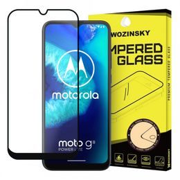 5D Edzett üveg Motorola Moto G8 Power Lite telefonhoz, fekete