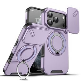 Camslide Stand etui, iPhone 18 Pro, vijolična