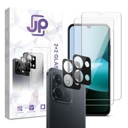 JP Combo paket, Set od 2 zaštitna kaljena stakla i 2 staklašca za kameru, Xiaomi Redmi 15C