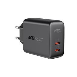 Acefast adaptér 2x USB-C 40W, PPS, PD, QC 3.0, AFC, FCP, čierny (A9 čierny)