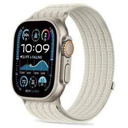 Tech-Protect Nylon Sport remienok, Apple Watch 8 / 9 / 10 / 11 / SE / Ultra (44 / 45 / 46 / 49 mm), starlight
