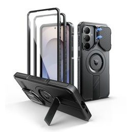 Custodia Dexnor MagSafe 360 Kickstand Camprotector Samsung Galaxy S26 Plus, nero