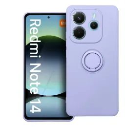 Husă inel din silicon, Xiaomi Redmi Note 14 5G, violet