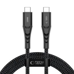 Cablu USB-C Tech-Protect UB11T UltraBoost, PD100W/QC3.0, 2m, negru