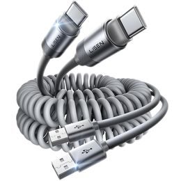 Lisen L114 Pro CarPlay laidas, USB - USB-C, 3 A, 1 m – pilka