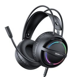 Onikuma X88 Gaming Headset mit Mikrofon - RGB Beleuchtung - Schwarz