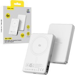 Blavec QI2.2 25W + PD 45W MagSafe powerbank, 10000 mAh, USB-C, bianco