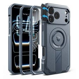 Dexnor MagSafe 360 Kickstand Case für iPhone 17 Pro Max / 18 Pro Max mit Kameraschutz - Blau