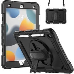 JP Solid360 husă pentru tabletă, iPad 10.2, 2019 / 2020 / 2021 (iPad 7 / 8 / 9), negru
