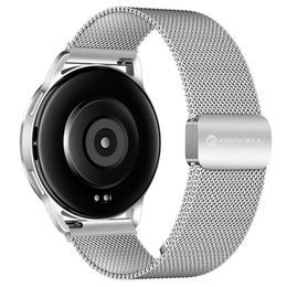 F-Design FS11 Stahlarmband für Samsung Watch 20 mm, silber