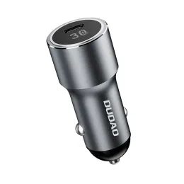 Dudao R14 autós töltő USB-C, 30W PD, ezüst