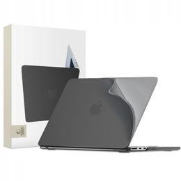 Tech-Protect SoftShell Schutzhülle für MacBook Air 13 M2-M5 2023-2026 - Zweiteilige Hardcase - Schwarz