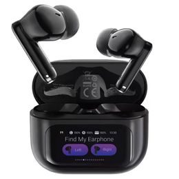 Acefast Kabellose Kopfhörer W6 mit Display - Bluetooth 5.4 In-Ear Headset mit ANC - Schwarz