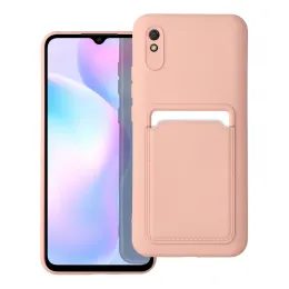 Card Case tok, Xiaomi Redmi 9A / 9AT, rózsaszín