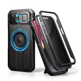 Dexnor Privacy MagSafe Kickstand Camprotector obal iPhone 13 / 14, černý