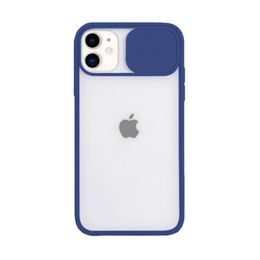 Husă cu capac pentru cameră, iPhone 13 Pro Max, albastră