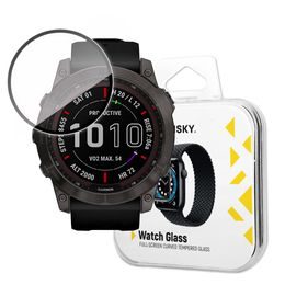 Wozinsky Watch Glass hibrid üveg, Garmin Fenix 7, fekete