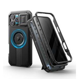 Dexnor Privacy MagSafe Kickstand Camprotector etui iPhone 16 Pro Max, črn