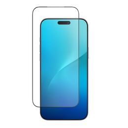 5D iPhone 17 Pro, Закалено стъкло, черно