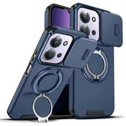 Camslide Stand калъф, Xiaomi Redmi 15C, син