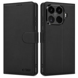 Xiaomi 17T vāciņš – Tech-Protect maks ar statīvu – melns