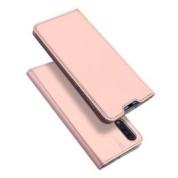 Dux Ducis Skin Leather case, knižkové púzdro, Samsung Galaxy A20S, ružové