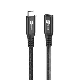 ER POWER USB-C pikendusjuhe USB-C - USB-C PD 100W 10Gbps 2m – must