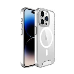 JP MagFit MagSafe obal s 1.2M SGS certifikátem, iPhone 15 Pro Max, průhledný