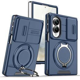 Etui Camslide Stand, Samsung Galaxy Z Fold 8, niebieskie
